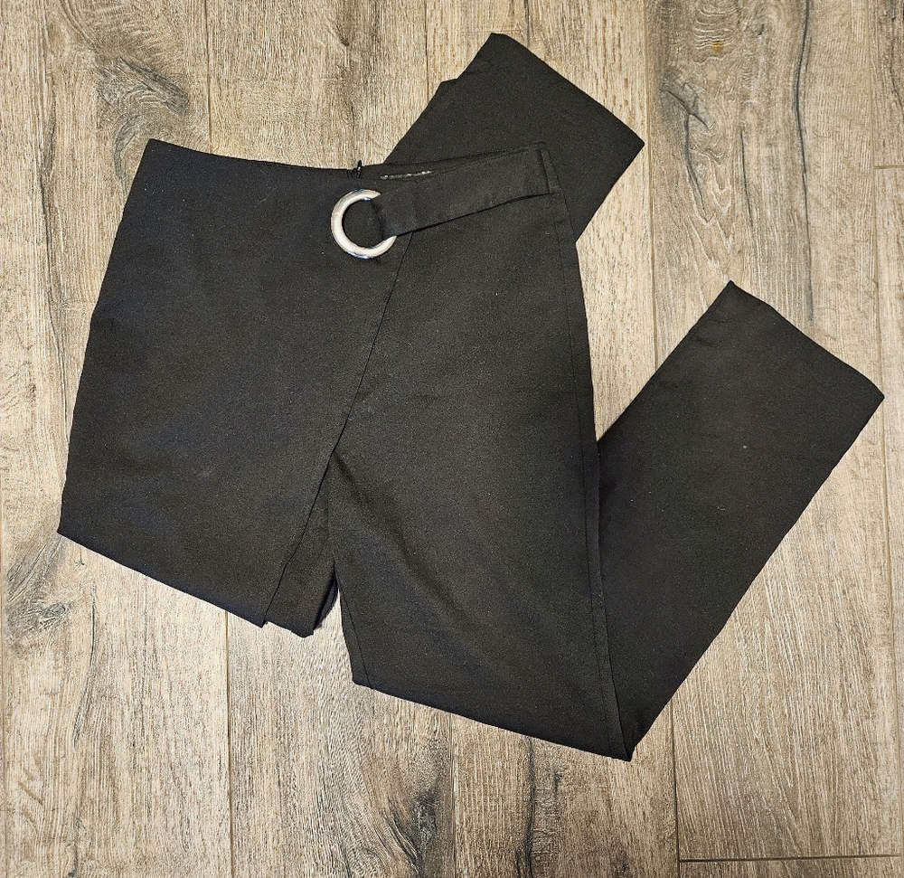 Black Asymmetrical Pants